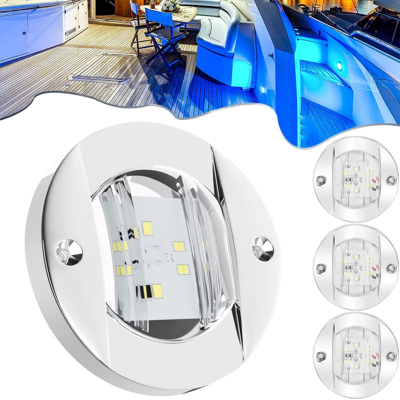 PSEQT LED Marine Boat Deck Lights, Stern Courtesy Interior Pontoon Anchor Light Waterproof for boats Night Fishing Kayak Yacht Duck John Boat - Image 1
